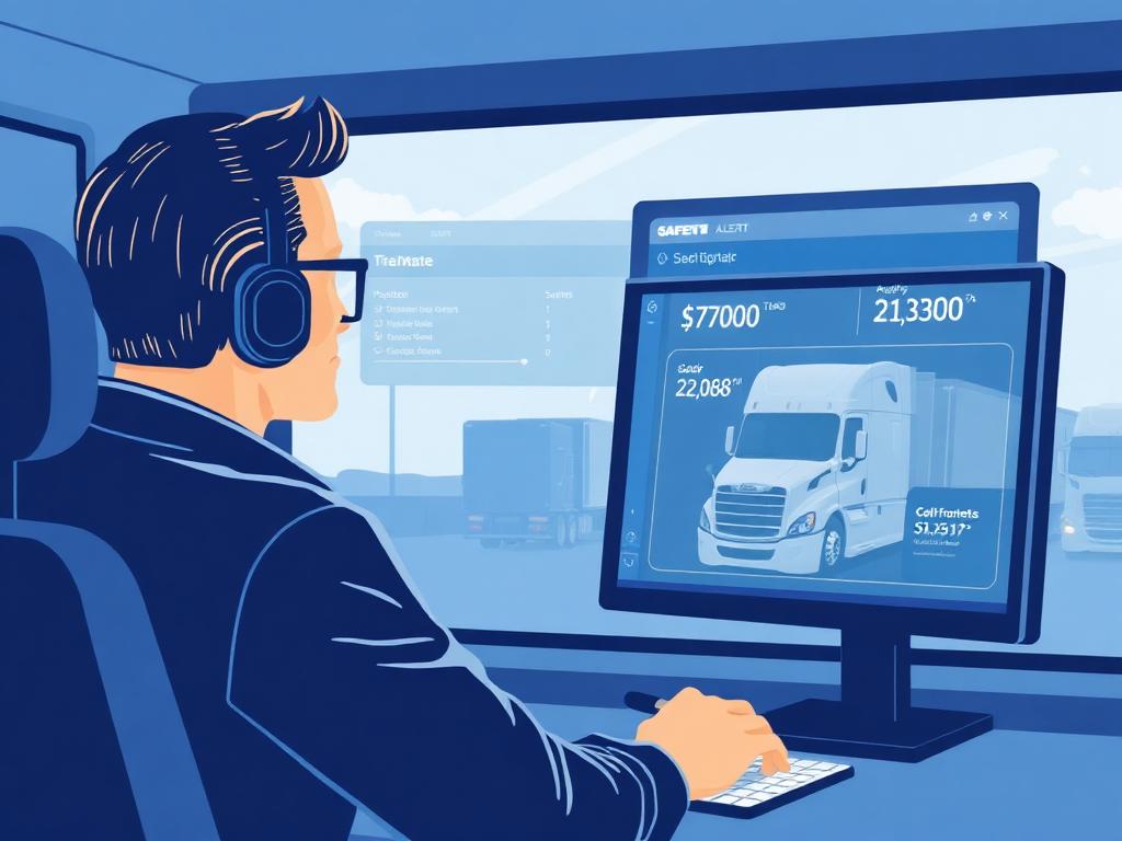 Safety manager reviewing a compliance dashboard with expiration alerts